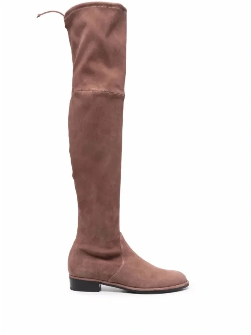 Stuart Weitzman Over-the-Knee Suede Boots in Taupe Brown
